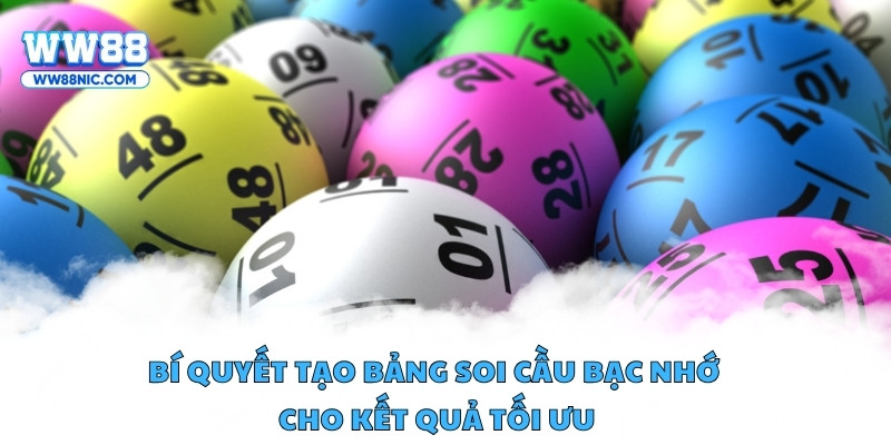 Bí quyết tạo bảng soi cầu bạc nhớ cho kết quả tối ưu